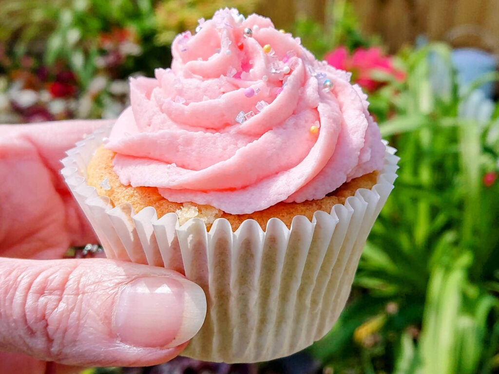 Creative revision break ideas baking hand holding pink cupcake