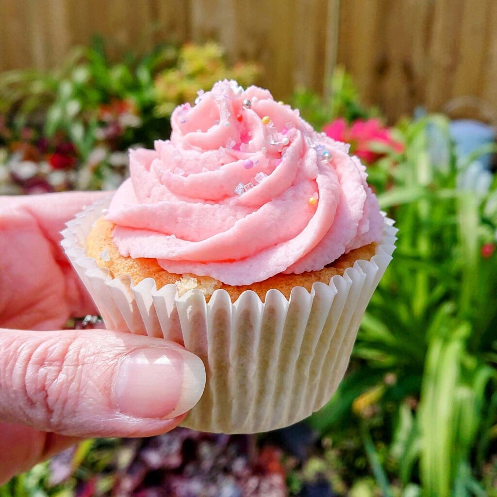 Creative revision break ideas baking holding pink cupcake