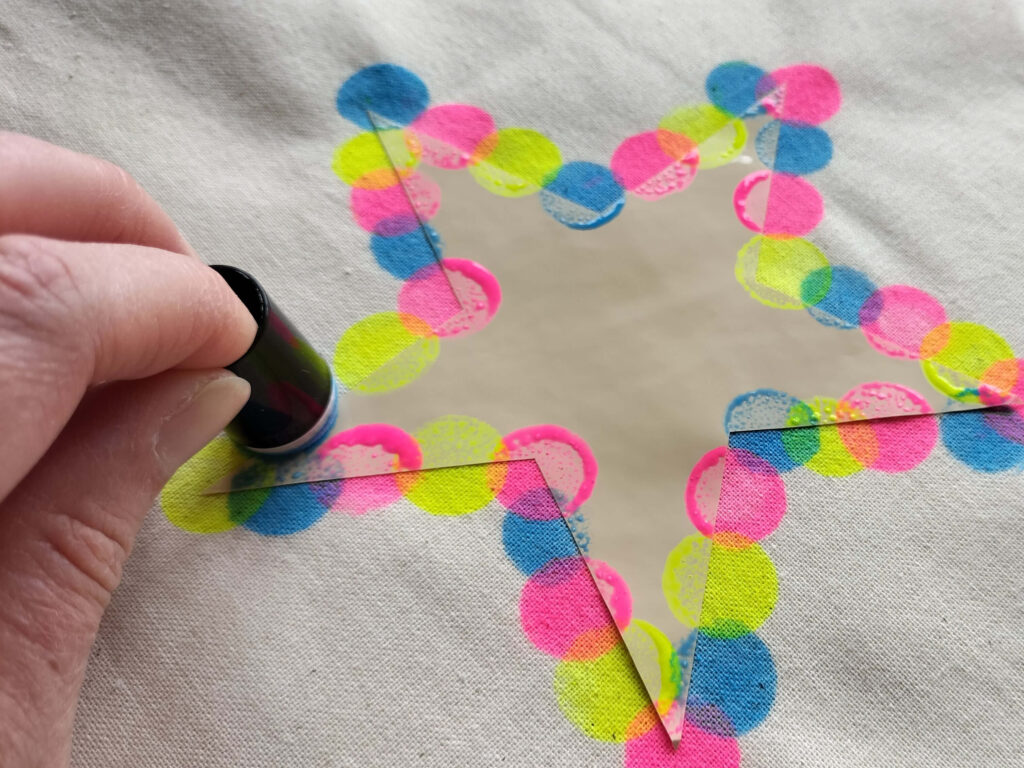 Creative revision break ideas decorating a tote bag